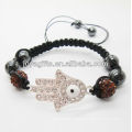 Art und Weise hamsa shamballa gesponnenes Armband